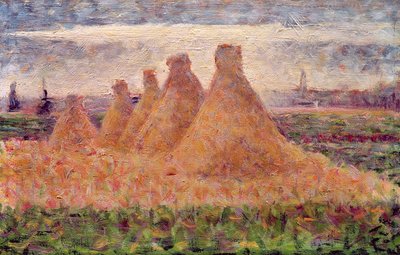 Straw Stacks by Georges Seurat